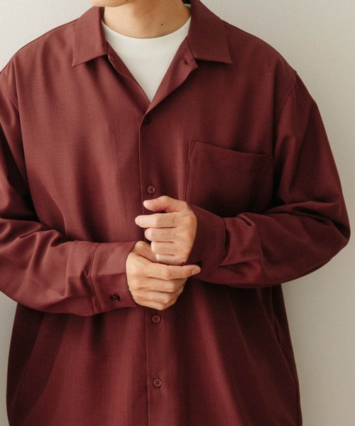 ITEMS URBANRESEARCH（アイテムズ アーバンリサーチ）の「オープンカラーシャツ（シャツ/ブラウス・メンズ・ブラウン/ネイビー/レッド系その他・MEDIUM/LARGE）」の13枚目の写真