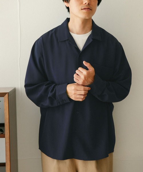 ITEMS URBANRESEARCH（アイテムズ アーバンリサーチ）の「オープンカラーシャツ（シャツ/ブラウス・メンズ・ブラウン/ネイビー/レッド系その他・MEDIUM/LARGE）」の19枚目の写真