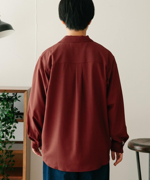 ITEMS URBANRESEARCH（アイテムズ アーバンリサーチ）の「オープンカラーシャツ（シャツ/ブラウス・メンズ・ブラウン/ネイビー/レッド系その他・MEDIUM/LARGE）」の7枚目の写真