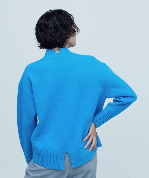 NOLLEY’S Sophi(ノーリーズソフィ)の「MUSICカシミヤ混ハイネックプルオーバーニット(ニット/セーター・レディース・オフホワイト/ライトブルー/グレー/ダークブラウン/イエロー/ピンク・38)」の17枚目の写真