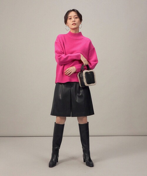 NOLLEY’S Sophi(ノーリーズソフィ)の「MUSICカシミヤ混ハイネックプルオーバーニット(ニット/セーター・レディース・オフホワイト/ライトブルー/グレー/ダークブラウン/イエロー/ピンク・38)」の20枚目の写真