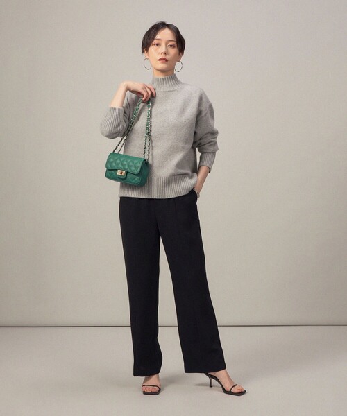 セール】MUSICカシミヤ混ハイネックプルオーバーニット（ニット