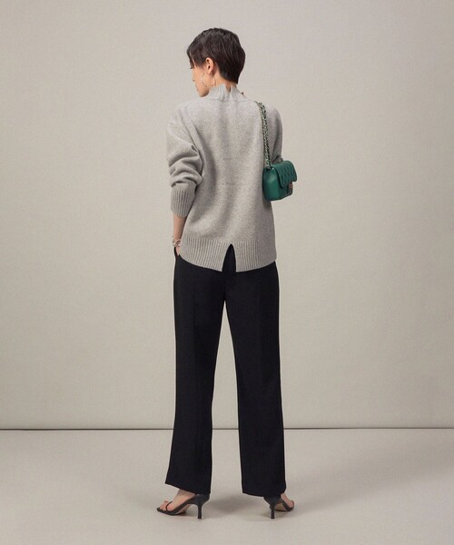 セール】MUSICカシミヤ混ハイネックプルオーバーニット（ニット