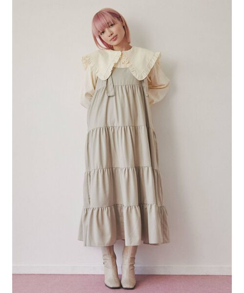 merry jenny(メリージェニー)の「floral コットンbigカラーブラウス(シャツ/ブラウス・レディース・アイボリー/オフホワイト/ブラック・FREE)」の11枚目の写真