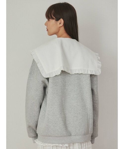 merry jenny(メリージェニー)の「floral コットンbigカラーブラウス(シャツ/ブラウス・レディース・アイボリー/オフホワイト/ブラック・FREE)」の9枚目の写真