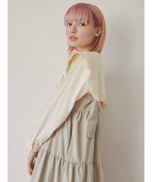 merry jenny(メリージェニー)の「floral コットンbigカラーブラウス(シャツ/ブラウス・レディース・アイボリー/オフホワイト/ブラック・FREE)」の21枚目の写真