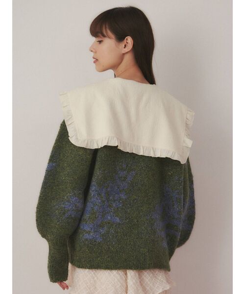 merry jenny(メリージェニー)の「floral コットンbigカラーブラウス(シャツ/ブラウス・レディース・アイボリー/オフホワイト/ブラック・FREE)」の16枚目の写真