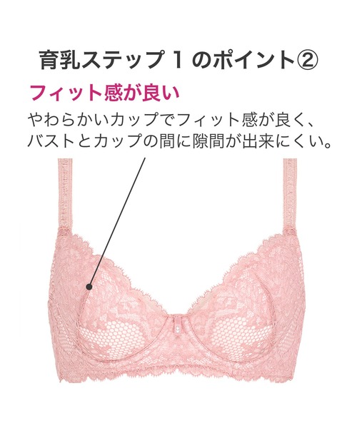 BRADELIS NEWYORK（ブラデリスニューヨーク）の「ウェンディステップ1ブラ 22A1 ブラデリス 育乳補整 補正下着（ブラジャー・レディース・ピンク/ネイビー/ブラック・C75/D65/D70/D75/E75/B70/E70/F75/C70/B75/E65/F65/F70/C65）」の7枚目の写真