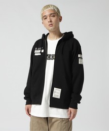 AVIREX | 《AVIREX REBUILD COLLECTION》ステンシル パッチ ジップ パーカー / STENCIL PATCH ZIP PARKA / アヴィレックス / AVIREX(パーカー)