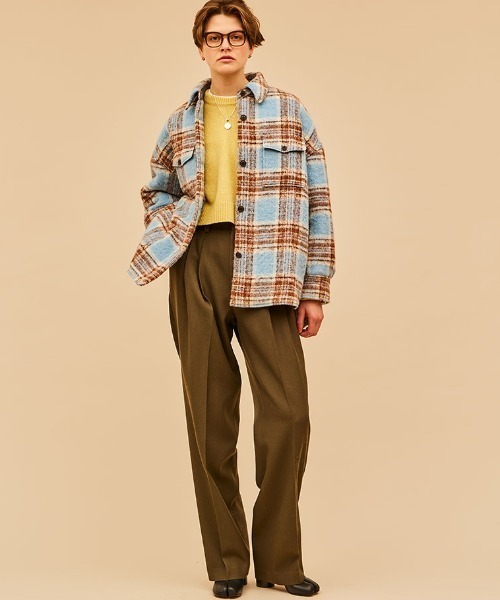 THE SHINZONE（ザ　シンゾーン）の「[THE SHINZONE/ザ シンゾーン] ショート丈クルーネックニット（ニット/セーター・レディース・パープル/イエロー/ブラウン・F）」の4枚目の写真