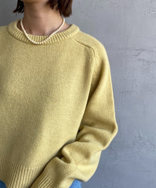 THE SHINZONE（ザ　シンゾーン）の「[THE SHINZONE/ザ シンゾーン] ショート丈クルーネックニット（ニット/セーター・レディース・パープル/イエロー/ブラウン・F）」の17枚目の写真