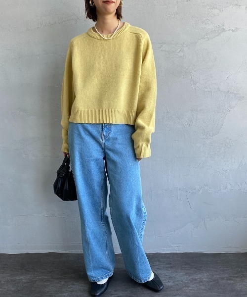 THE SHINZONE（ザ　シンゾーン）の「[THE SHINZONE/ザ シンゾーン] ショート丈クルーネックニット（ニット/セーター・レディース・パープル/イエロー/ブラウン・F）」の14枚目の写真