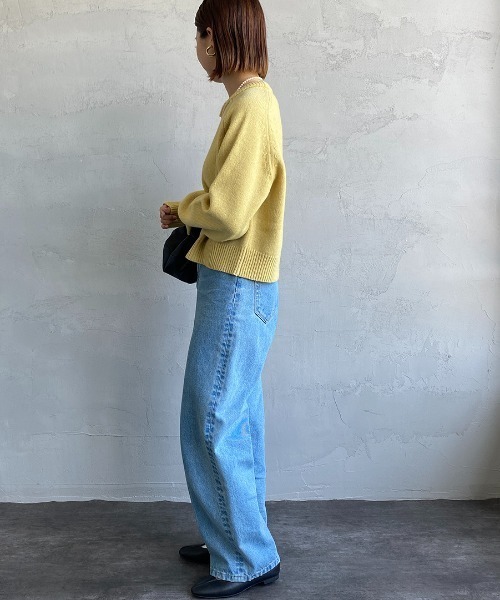 THE SHINZONE（ザ　シンゾーン）の「[THE SHINZONE/ザ シンゾーン] ショート丈クルーネックニット（ニット/セーター・レディース・パープル/イエロー/ブラウン・F）」の15枚目の写真