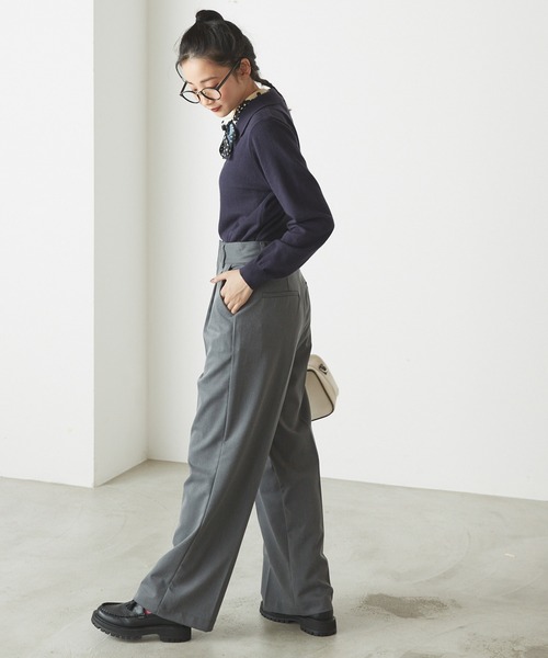 forksy.(フォルクシー)の「【forksy.】長袖アソートポロニット(ニット/セーター・レディース・ブラック/ネイビー/レッド/グリーン/アイボリー・FREE)」の18枚目の写真