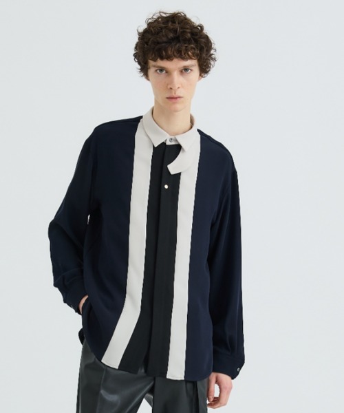 CULLNI（クルニ）の「STUDIOUS別注 FRONT COLOR SWITCHING SHIRT