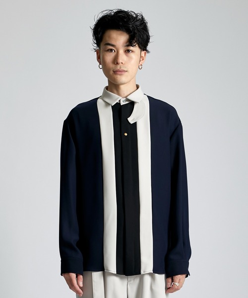 CULLNI（クルニ）の「STUDIOUS別注 FRONT COLOR SWITCHING SHIRT