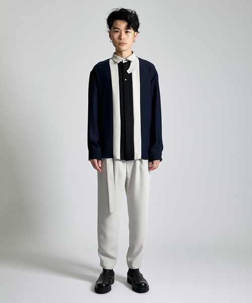 CULLNI（クルニ）の「STUDIOUS別注 FRONT COLOR SWITCHING SHIRT