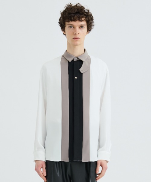 CULLNI クルニ 21SS STUDIOUS 別注 バイカラー シャツ 1 CULLNI（クルニ）の「STUDIOUS別注 FRONT COLOR SWITCHING SHIRT