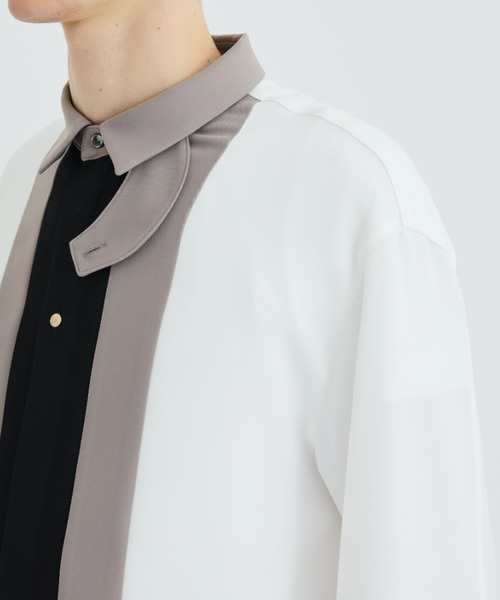 CULLNI（クルニ）の「STUDIOUS別注 FRONT COLOR SWITCHING SHIRT