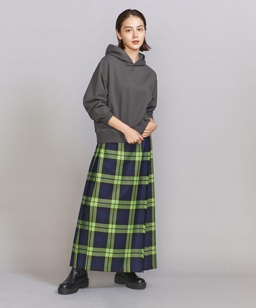 BEAUTY&YOUTH UNITED ARROWS（ビューティーアンドユースユナイテッドアローズ）の「コットンブレンド ショート スウェット パーカー（パーカー・レディース・ダークグレー/オフホワイト/コバルトブルー・FREE）」の10枚目の写真