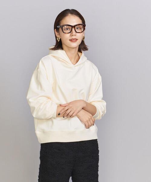 BEAUTY&YOUTH UNITED ARROWS（ビューティーアンドユースユナイテッドアローズ）の「コットンブレンド ショート スウェット パーカー（パーカー・レディース・ダークグレー/オフホワイト/コバルトブルー・FREE）」の12枚目の写真