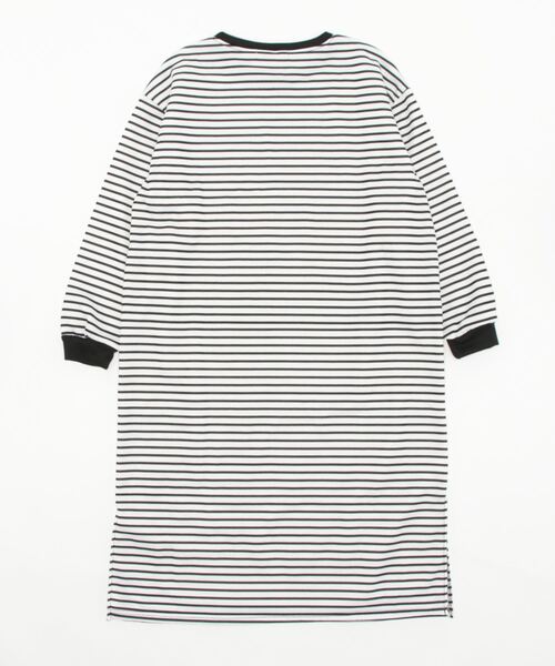 Ritzy（リッツィー）の「Aライン リンガーボーダーワンピース（ワンピース・レディース・ホワイト/ブラック・FREE）」の5枚目の写真