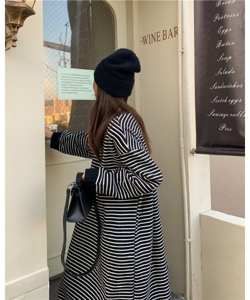 Ritzy（リッツィー）の「Aライン リンガーボーダーワンピース