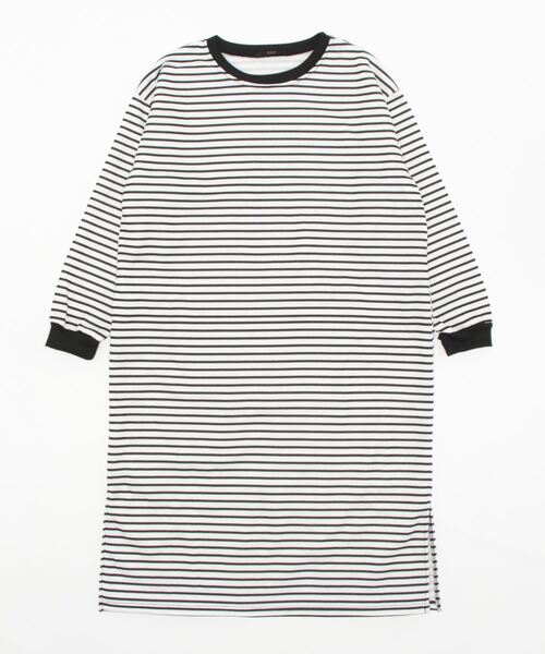 Ritzy（リッツィー）の「Aライン リンガーボーダーワンピース（ワンピース・レディース・ホワイト/ブラック・FREE）」の8枚目の写真