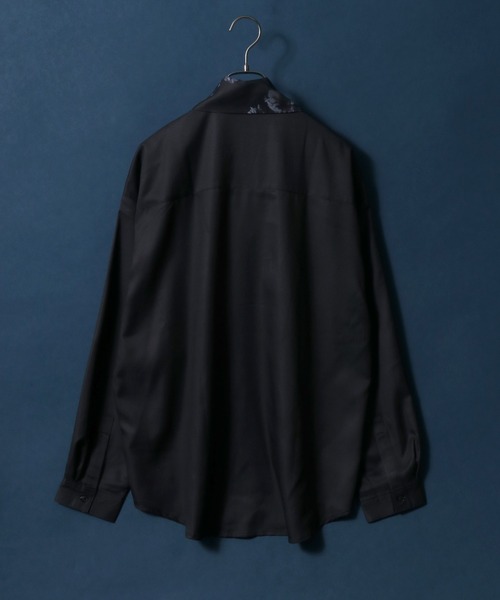 ANPAS(アンパス)の「Georgette Oversize Balloon Sleeve Scarf Collar Shirt/ジョーゼット オーバーサイズ バルーンスリーブ スカーフ襟 ボウタイ襟 シャツ(シャツ/ブラウス・メンズ・ホワイト/ブラック/ホワイト系その他・M/L)」の6枚目の写真