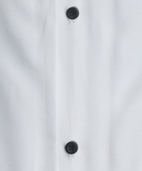 ANPAS(アンパス)の「Georgette Oversize Balloon Sleeve Scarf Collar Shirt/ジョーゼット オーバーサイズ バルーンスリーブ スカーフ襟 ボウタイ襟 シャツ(シャツ/ブラウス・メンズ・ホワイト/ブラック/ホワイト系その他・M/L)」の10枚目の写真
