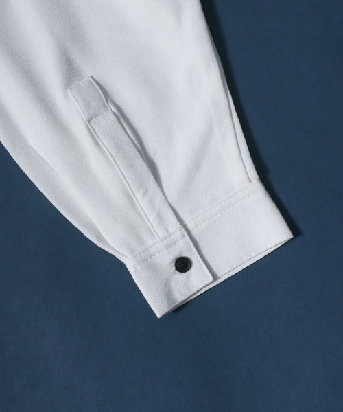 ANPAS(アンパス)の「Georgette Oversize Balloon Sleeve Scarf Collar Shirt/ジョーゼット オーバーサイズ バルーンスリーブ スカーフ襟 ボウタイ襟 シャツ(シャツ/ブラウス・メンズ・ホワイト/ブラック/ホワイト系その他・M/L)」の17枚目の写真