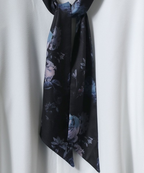 ANPAS(アンパス)の「Georgette Oversize Balloon Sleeve Scarf Collar Shirt/ジョーゼット オーバーサイズ バルーンスリーブ スカーフ襟 ボウタイ襟 シャツ(シャツ/ブラウス・メンズ・ホワイト/ブラック/ホワイト系その他・M/L)」の12枚目の写真