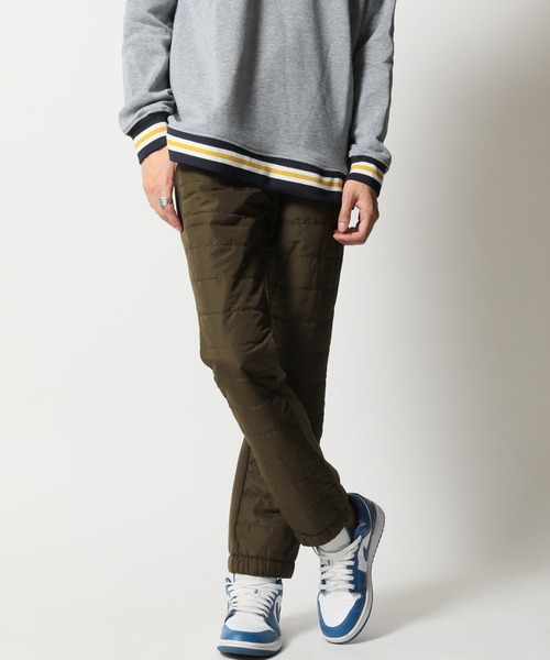 ARCADE（アーケード）の「エコダウンジョガーパンツ/表側エコダウン×裏側スウェット裏地シャギーボアフリース素材 ゴルフパンツ（ゴルフグッズ・メンズ・ブラック/カーキ/ベージュ/ネイビー/ホワイト・L/3L/M/LL）」の19枚目の写真