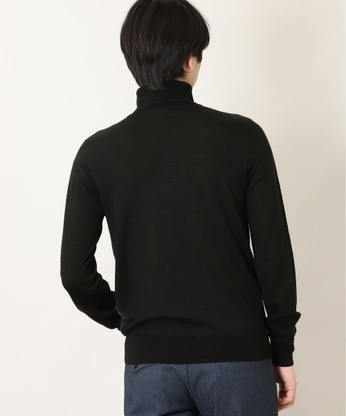 Alexander Julian(アレキサンダージュリアン)の「アレキサンダージュリアンメンズ/ALEXANDER JULIAN:MEN ウォッシャブル ウール混チェック タートルニット(ニット/セーター・メンズ・ブラック・X-LARGE/LARGE/MEDIUM)」の5枚目の写真