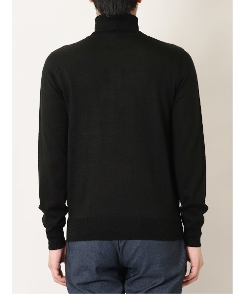 Alexander Julian(アレキサンダージュリアン)の「アレキサンダージュリアンメンズ/ALEXANDER JULIAN:MEN ウォッシャブル ウール混チェック タートルニット(ニット/セーター・メンズ・ブラック・X-LARGE/LARGE/MEDIUM)」の9枚目の写真