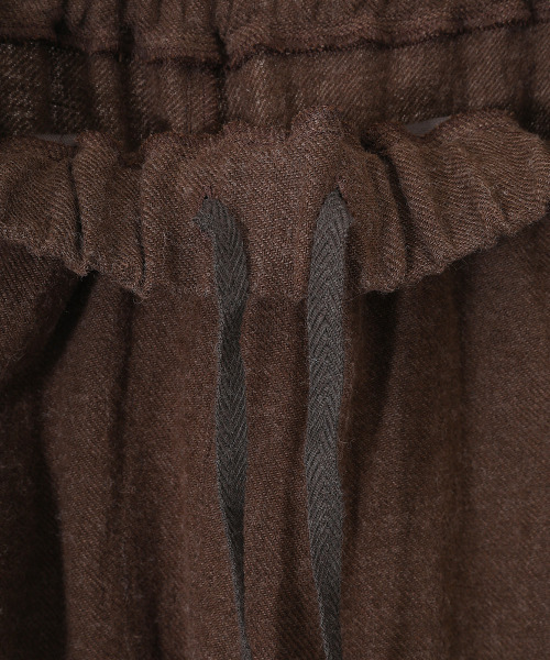 BALLAST ARK（バラストアーク）の「BALLAST ARK / バラストアーク：LINEN WOOL EASY PANTS：BA06-P001[AST]（その他パンツ・メンズ・ブラック/ブラウン・M/L）」の16枚目の写真