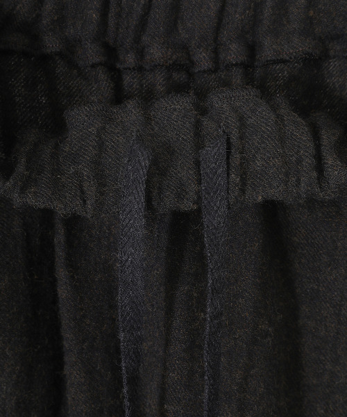 BALLAST ARK（バラストアーク）の「BALLAST ARK / バラストアーク：LINEN WOOL EASY PANTS：BA06-P001[AST]（その他パンツ・メンズ・ブラック/ブラウン・M/L）」の6枚目の写真