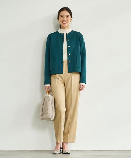 【スミレ】GREEN LABEL RELAXING ベージュパンツスーツ 美品✨グリーンレーベルリラクシング ベージュ パンツスーツ