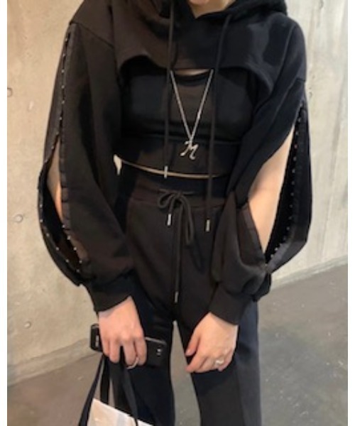 epine（エピヌ）の「Ee cropped hoodie（パーカー・レディース・ホワイト・FREE）」の14枚目の写真