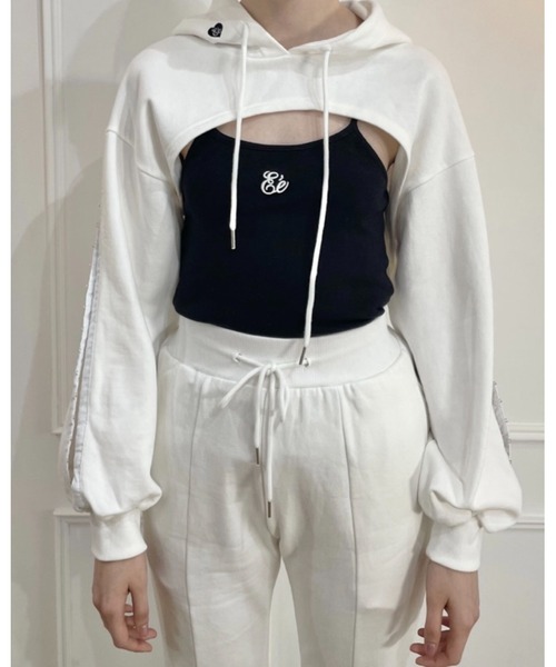 epine（エピヌ）の「Ee cropped hoodie（パーカー・レディース・ホワイト・FREE）」の22枚目の写真