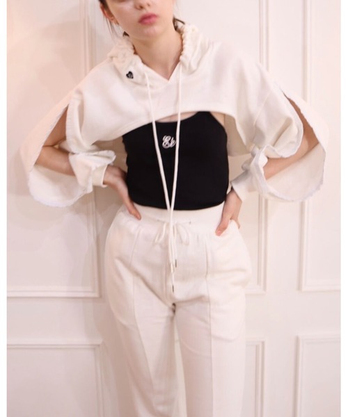 epine（エピヌ）の「Ee cropped hoodie（パーカー・レディース・ホワイト・FREE）」の12枚目の写真