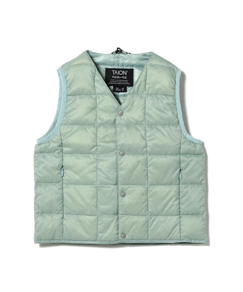 B:MING by BEAMS（ビーミングバイビームス）の「TAION / Vネックボタン インナーダウンベスト（100～140cm）（ベスト・キッズ・ベージュ/ミント/チャコールグレー・100/110/120/130/140）」の19枚目の写真