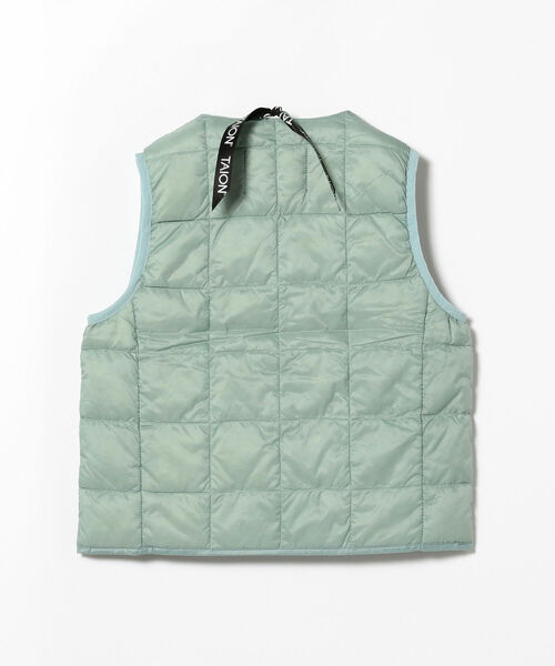 B:MING by BEAMS（ビーミングバイビームス）の「TAION / Vネックボタン インナーダウンベスト（100～140cm）（ベスト・キッズ・ベージュ/ミント/チャコールグレー・100/110/120/130/140）」の11枚目の写真