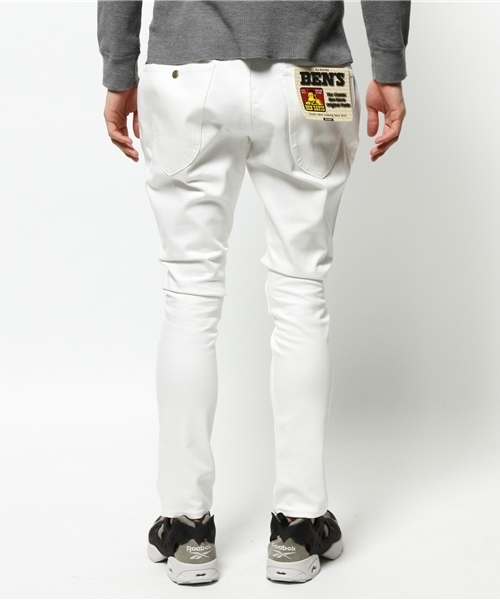 BEN DAVIS/PROJECT LINE(ベンデイビスプロジェクトライン)の「BEN DAVIS PROJECT LINE HEY SLIM WHITE(デニムパンツ・メンズ・ホワイト・30inch/34inch/32inch/28inch)」の4枚目の写真