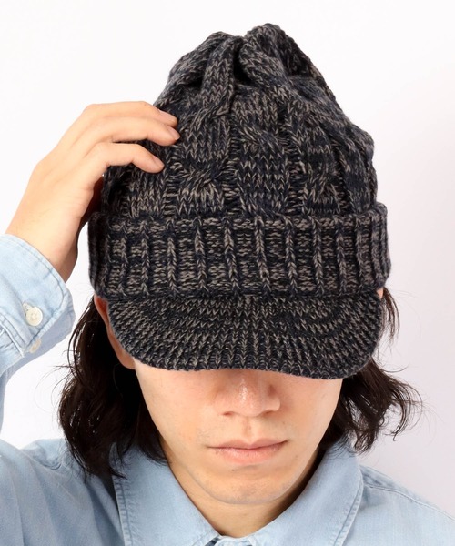 FUNALIVE（ファンアライブ）の「NAKASHIMA SELECT つば付きニットキャップ（ニットキャップ/ビーニー・メンズ・レッド/チャコール/ブラック系その他2/ブラック系その他3/ブラウン系その他2/ブラウン系その他3/ベージュ系その他2/ベージュ系その他3/ベージュ/ネイビー/ブラック/チャコールグレー/ネイビー系/ネイビー系1/ネイビー系2/ネイビー系3/ブラック系その他/グレー系その他/レッド系その他/ブラック系その他4/ブラウン系その他/ベージュ系その他/ブラウン・FREE）」の21枚目の写真