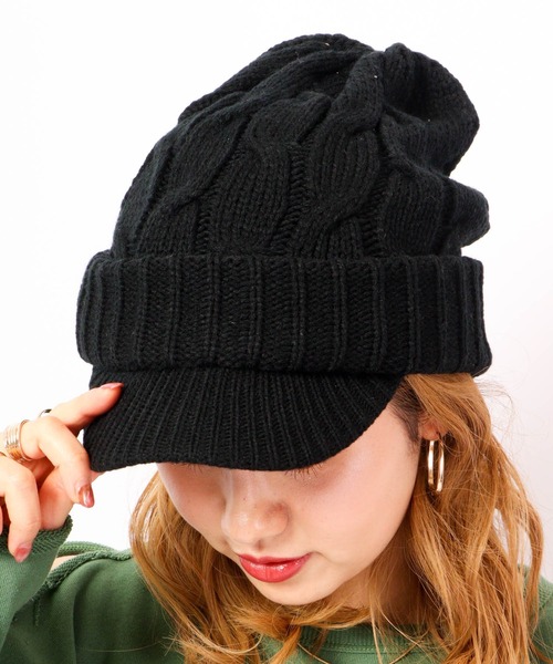 FUNALIVE（ファンアライブ）の「NAKASHIMA SELECT つば付きニットキャップ（ニットキャップ/ビーニー・メンズ・レッド/チャコール/ブラック系その他2/ブラック系その他3/ブラウン系その他2/ブラウン系その他3/ベージュ系その他2/ベージュ系その他3/ベージュ/ネイビー/ブラック/チャコールグレー/ネイビー系/ネイビー系1/ネイビー系2/ネイビー系3/ブラック系その他/グレー系その他/レッド系その他/ブラック系その他4/ブラウン系その他/ベージュ系その他/ブラウン・FREE）」の5枚目の写真