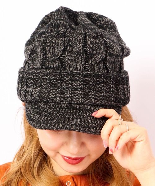 FUNALIVE（ファンアライブ）の「NAKASHIMA SELECT つば付きニットキャップ（ニットキャップ/ビーニー・メンズ・レッド/チャコール/ブラック系その他2/ブラック系その他3/ブラウン系その他2/ブラウン系その他3/ベージュ系その他2/ベージュ系その他3/ベージュ/ネイビー/ブラック/チャコールグレー/ネイビー系/ネイビー系1/ネイビー系2/ネイビー系3/ブラック系その他/グレー系その他/レッド系その他/ブラック系その他4/ブラウン系その他/ベージュ系その他/ブラウン・FREE）」の6枚目の写真