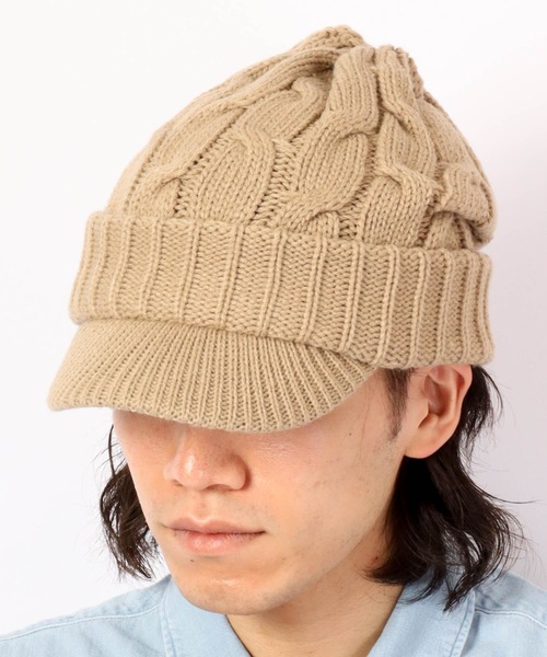 FUNALIVE（ファンアライブ）の「NAKASHIMA SELECT つば付きニットキャップ（ニットキャップ/ビーニー・メンズ・レッド/チャコール/ブラック系その他2/ブラック系その他3/ブラウン系その他2/ブラウン系その他3/ベージュ系その他2/ベージュ系その他3/ベージュ/ネイビー/ブラック/チャコールグレー/ネイビー系/ネイビー系1/ネイビー系2/ネイビー系3/ブラック系その他/グレー系その他/レッド系その他/ブラック系その他4/ブラウン系その他/ベージュ系その他/ブラウン・FREE）」の16枚目の写真