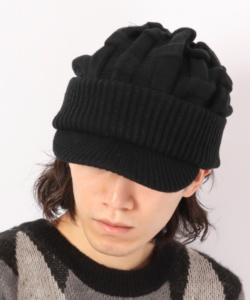 FUNALIVE（ファンアライブ）の「NAKASHIMA SELECT つば付きニットキャップ（ニットキャップ/ビーニー・メンズ・レッド/チャコール/ブラック系その他2/ブラック系その他3/ブラウン系その他2/ブラウン系その他3/ベージュ系その他2/ベージュ系その他3/ベージュ/ネイビー/ブラック/チャコールグレー/ネイビー系/ネイビー系1/ネイビー系2/ネイビー系3/ブラック系その他/グレー系その他/レッド系その他/ブラック系その他4/ブラウン系その他/ベージュ系その他/ブラウン・FREE）」の2枚目の写真