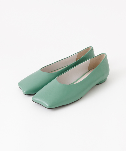 PICHE ABAHOUSE（ピシェ アバハウス）の「オブリークトゥフラットパンプス（パンプス・レディース・グリーン/ブラック/ボルドー/オフホワイト・37/36/38/39/35）」の4枚目の写真